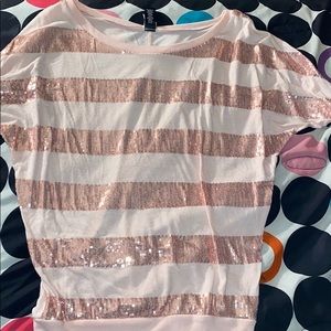 Half sleeve pink sequenced blouse💓